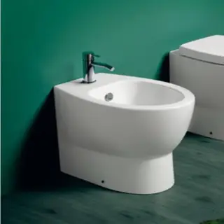 SIMAS Simas Lft Spazio Биде приставное 35х53 см,  с 1 отв, цвет: белый