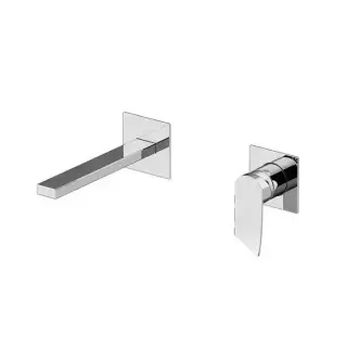 Gattoni Soffio Смеситель для раковины встроенный с внутренней частью. на 2 выхода. излим 200мм. цвет: хром