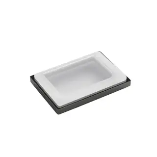 Colombo Look Мыльница настольная, цвет: PVD графит полированный/матовое стекло