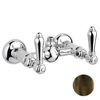 Nicolazzi El Capitan Смеситель для душа на 2 отверстия, вывод сверху 1/2&quot; (без шланга и лейки), цвет: тёмная бронза