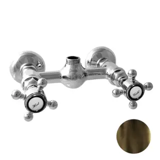 Nicolazzi Half Dome Смеситель для душа на 2 отверстия, вывод сверху 1/2&quot; (без шланга и лейки), цвет: тёмная бронза