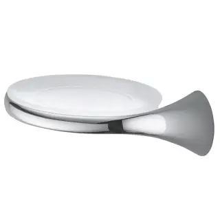 Colombo Link Мыльница подвесная, DX, цвет: хром/матовое стекло