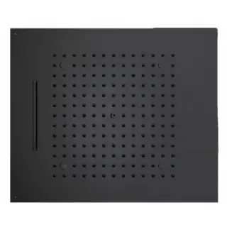 BOSSINI DREAM/2 Верхний душ 570 x 470 мм, 2 режима (дождь, каскад), с 4 LED (белый), блок питания/управления, цвет: черный матовый