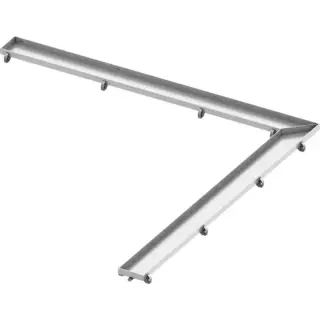 TECEdrainlinе Лоток угловой &quot;plate&quot;, 900х900 мм, нерж. сталь, полированный