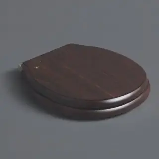 SIMAS Londra Сиденье для подвесного унитаза, дерево, цвет орех, петли - хром