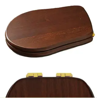 KERASAN Retro Комплект шарниров (микролифт) для сиденья 1087, цвет золото (только для сидений нового типа 2019г и позже)