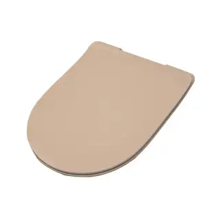 Artceram File Крышка с сиденьем Slim для унитаза, механизм soft-close, цвет: biscuit/хром