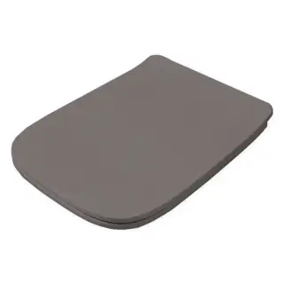 Artceram A16 Крышка с сиденьем Slim для унитаза, механизм soft-close, цвет: gravel/хром