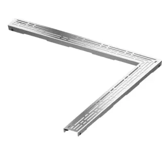 TECE Решетка &quot;basic&quot; , 900х900 мм, угловая, нержавеющая сталь, полированная