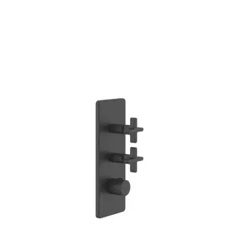 Gessi Inciso Встраиваемый термостатический смеситель высокой производительности, внешняя часть, цвет: black XL