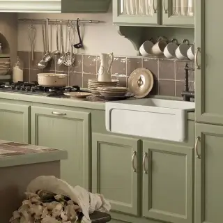 Kerasan Hannah Yorkshire Раковина 68.6x47x25.4 см, без отв., кухонная, цвет: белый