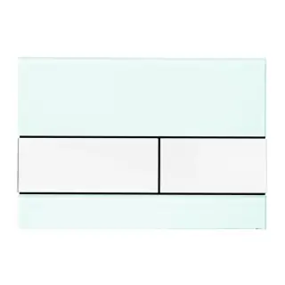 TECESquare Панель смыва, cтекло, цвет: зеленое/белые