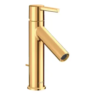 Axor Starck Смеситель для раковины 100, на 1 отв., с донным клапаном, цвет: полированное золото