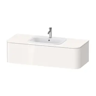 Duravit Happy D.2 Plus Тумба подвесная 130x55x35.4см, с раковиной и 2 ящиками, цвет: белый глянцевый