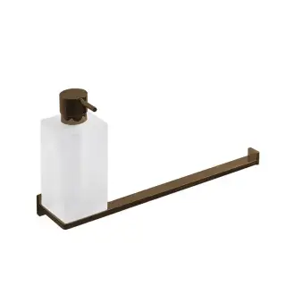 Colombo Look Дозатор для жидкого мыла с полотенцедержателем, подвесной, цвет: PVD Vintage Matt
