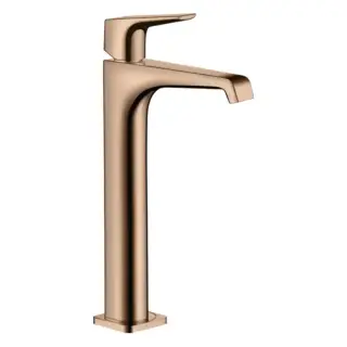 Axor Citterio E Смеситель для раковины 250, на 1 отв., высокий, с донным клапаном, цвет: полированное красное золото