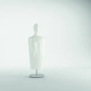 Kerasan Artwork Cтатуэтка декоративная Adam, напольная, цвет: белый глянцевый