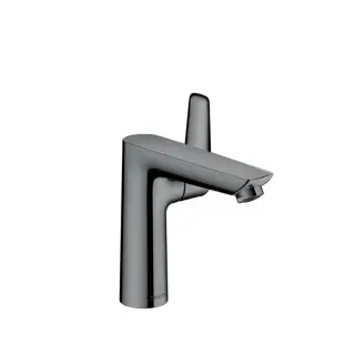 Hansgrohe Talis E Смеситель для раковины 150, на 1 отв, с донным клапаном, излив 141мм, цвет: шлифованный черный хром