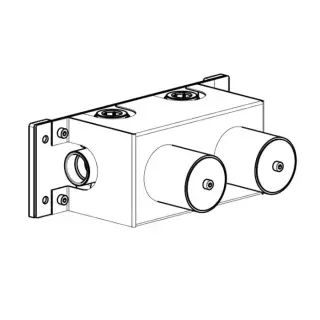 Carimali Встраиваемая часть настенного смесителя для раковины