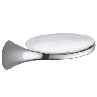 Colombo Link Мыльница подвесная, цвет: хром/матовое стекло