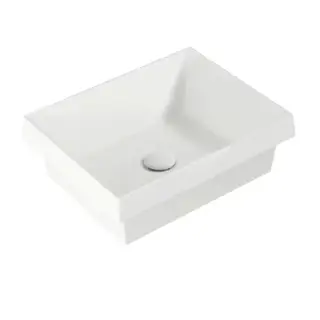 Simas Agile Раковина встраиваемая сверху, 45x36,5xh15см, без отв., без перелива, цвет белый