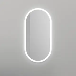 Salini Armonia Зеркало для ванны 45х90х2.5см., фоновая и фронтальная подсветка 3в1, сенсорный выключатель, крепления, без подогрева