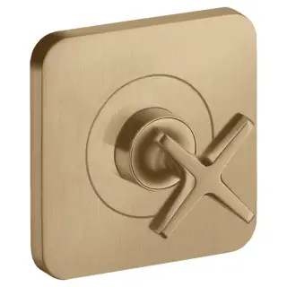 Axor Citterio E Запорный вентиль, встраиваемый, &frac12;&rsquo; или &frac34; (внешняя часть) цвет: шлифованная бронза