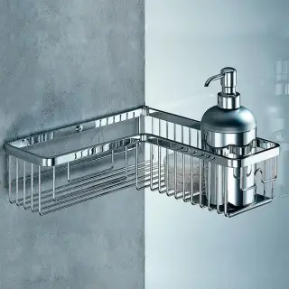 Colombo Angolari Угловая полочка, цвет: хром