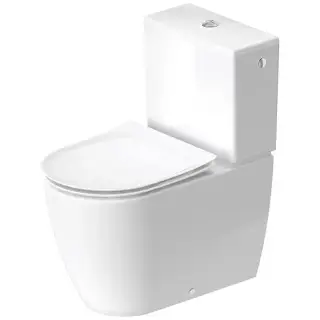 Duravit Soleil by Starck Унитаз-моноблок 37х66см., безободковый, слив универсальный, Wei&szlig; Hochglanz, HyG, цвет: белый