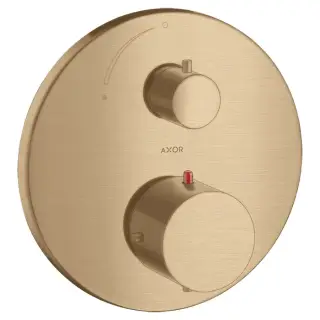 Axor Starck Смеситель для душа, встраиваемый, термостат, 1 потреб, внешняя часть, цвет: шлифованная бронза