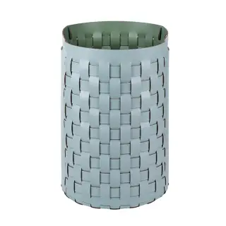 Colombo Adj Круглая корзина Bottega D40хH57см., напольная, цвет: небесный/эвкалипт