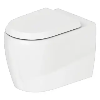 Duravit Qatego Унитаз 39х60см., напольный, безободковый, Wei&szlig; Hochglanz, цвет: белый