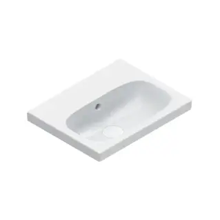 Catalano Alvea Раковина 45х35см., подвесная или на мебель, без отв., цвет: белый глянцевый.