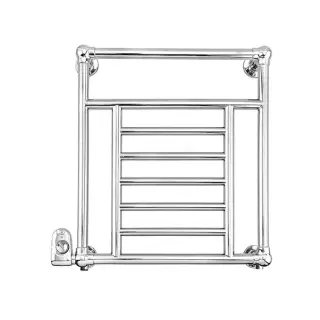 Devon&Devon Jupiter 3 Полотенцесушитель электрический 66x68.5x14.3см, термостат хром, подключение SX, цвет: хром