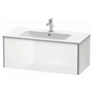 Duravit XSquare Тумба подвесная, 101х47.8х40см, с раковиной, с 1 выдв ящик, цвет: белый глянц