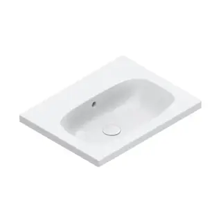 Catalano Alvea Раковина 60x46см., подвесная или на мебель, без отв., цвет: белый глянцевый