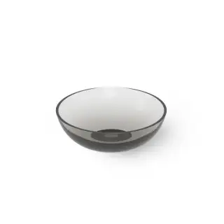 Dea Design Washbasins Раковина 42х42х16см., накладная, без отв., Glasstech, прозрачная смола, цвет: Smoky Black R4