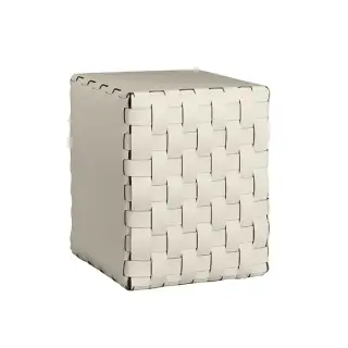 ADJ Пуф, 35x35xH40 см., цвет: панна котта/белый