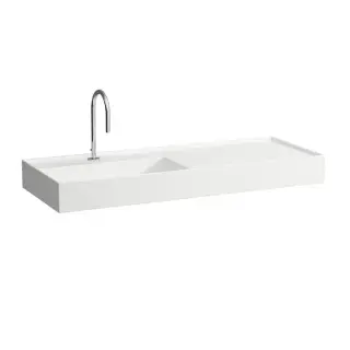 Laufen Kartell Раковина подвесная 120х46х12см., c 1 отв., Dx, без перелива, цвет: белый