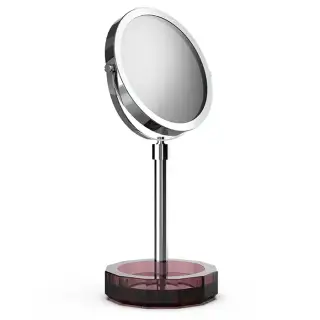 Decor Walther KR KSA Kristall Зеркало косметическое, настольное, цвет: Rich Burgundy/хром