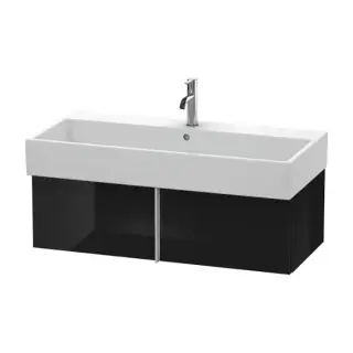 Duravit VA Тумба подвесная, 98.4x43.1х29.8см., с раковиной, 1 выдв.ящик, цвет: черный глянцевый