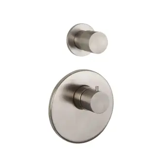 Fima Carlo Frattini Spillo Steel F3083X1INOX Смеситель для душа встроенный, термостатический, 1 запорный вентиль, внутренняя часть (F2461) в комплекте, цвет: INOX