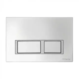 TECE Панель смыва TECESpring с прямоугольными кнопками, цвет: хром глянцевый