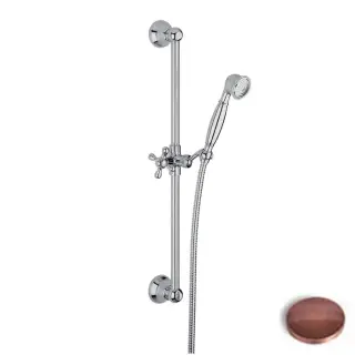 Carlo Frattini Wellness Душевой гарнитур, в комплекте: стойка, шланг 1500мм., ручной душ, держатель ручного душа, цвет: медь