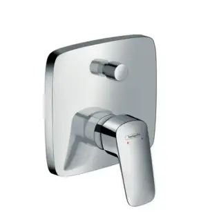 Hansgrohe Logis Смеситель для ванны, однорычажный, встраиваемый, внешняя часть, цвет: хром