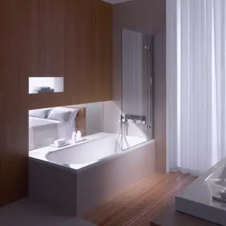 Bette Ocean Ванна с шумоизоляцией пристенная, 170х80х45см, перелив спереди, BetteGlasur&reg; Plus, антислип, с комплектом ножек, цвет: белый