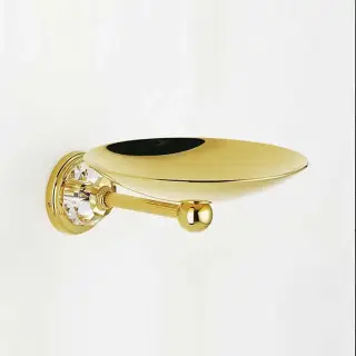 THG Mandarine Cristallia DiamantМыльница металлическая &oslash;150 мм., подвесная, цвет: полированное золото