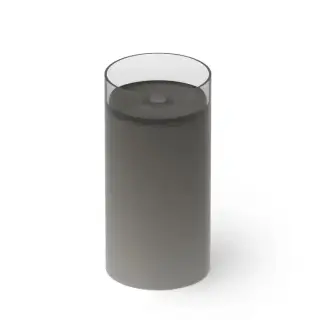 Dea Design Pedestal Basin Раковина 40х40х82см., напольная, без отв., Glasstech, прозрачная смола, цвет: Smoky Black R4