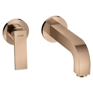 Axor Citterio Смеситель для раковины 220, встраиваемый, излив: 22см., цвет: полированное красное золото