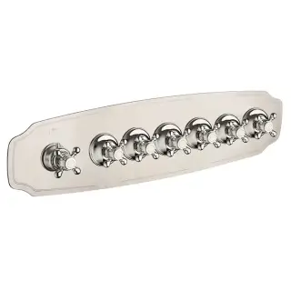 Carimali Colonial Смеситель термостатический, встраиваемый, на 6 выходов, цвет: хром